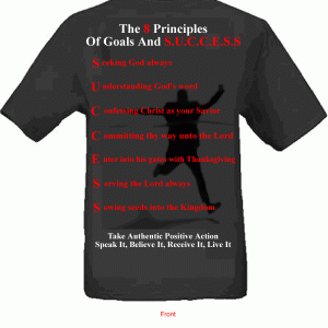 T-Shirt | The 8 Principles Of Goals And S.U.C.C.E.S.S T-Shirt | The 8 Principles Of Goals And S.U.C.C.E.S.S